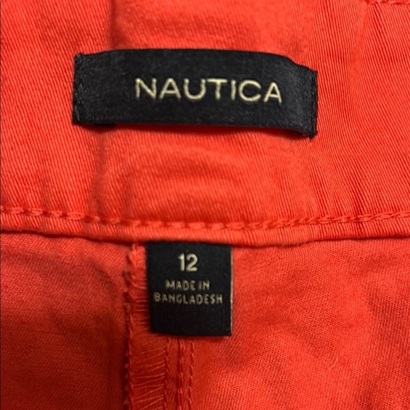 Nautica Pink Bermuda Shorts Tailored Cotton Twill - Picture 2 of 4